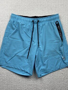 Spyder Swim-Surf -Sand -Sun Mens L UV Protection Mesh Liner Swim Trunk Blue